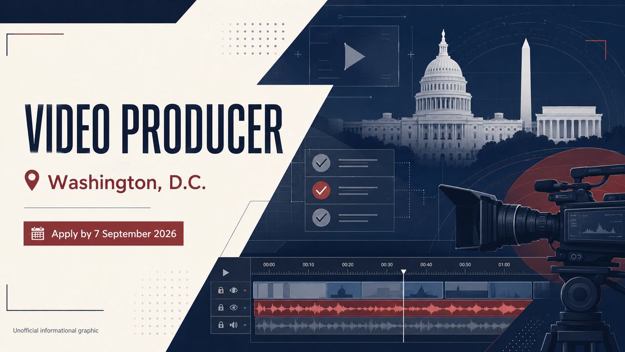 Associated Press Hiring Video Producer – Washington, D.C. | Apply by 7 September 2026