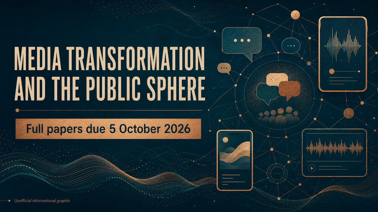 Arab Media & Society Special Issue – Media Transformation and the Public Sphere | Papers Due 5 October