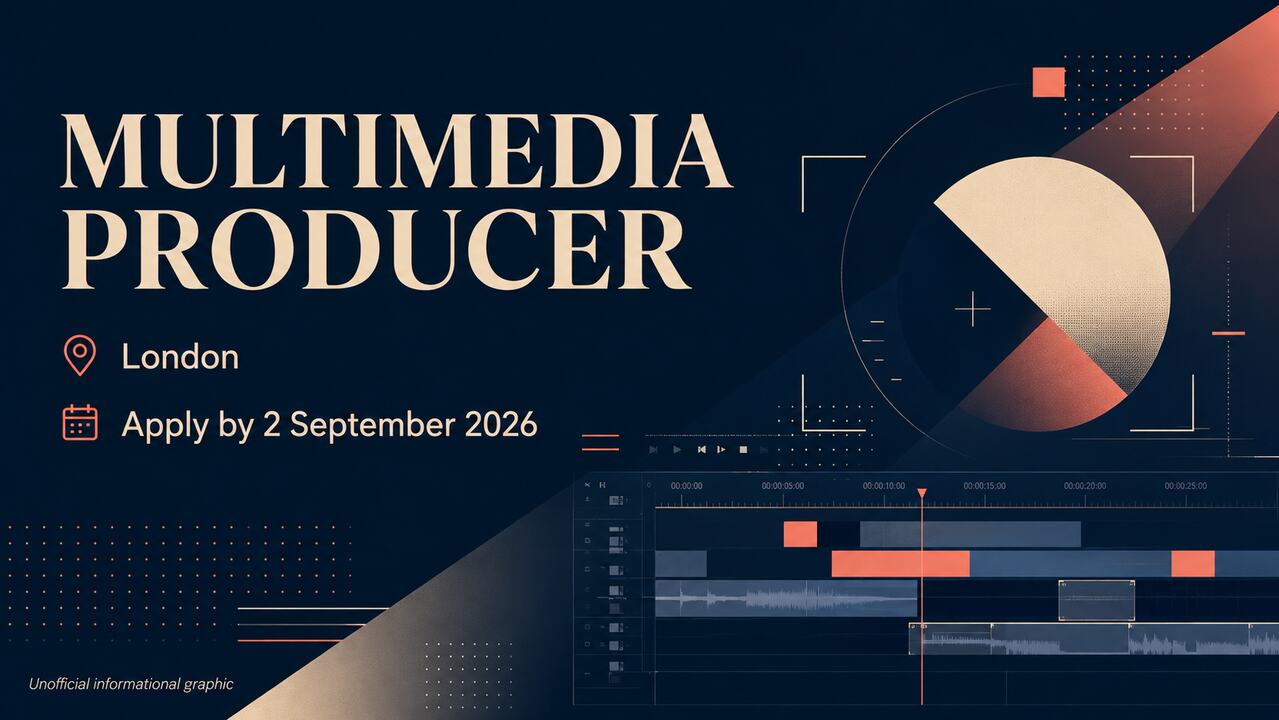 Financial Times Hiring Multimedia Producer – London | Apply by 2 September 2026