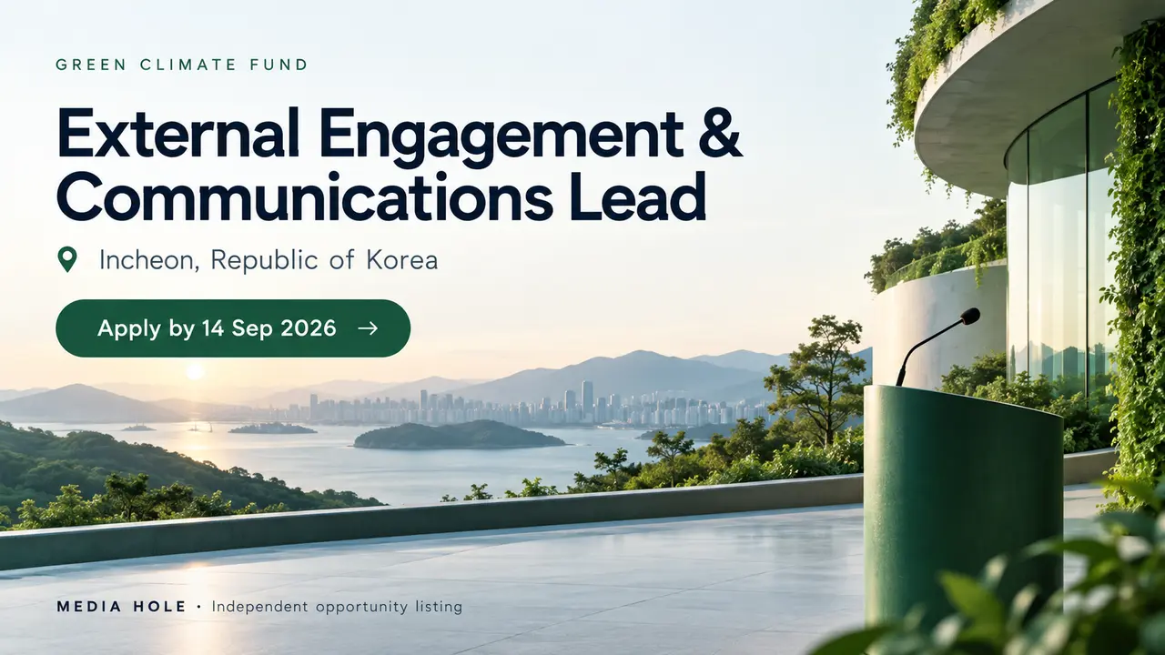 Green Climate Fund Communications Lead 2026 — Incheon