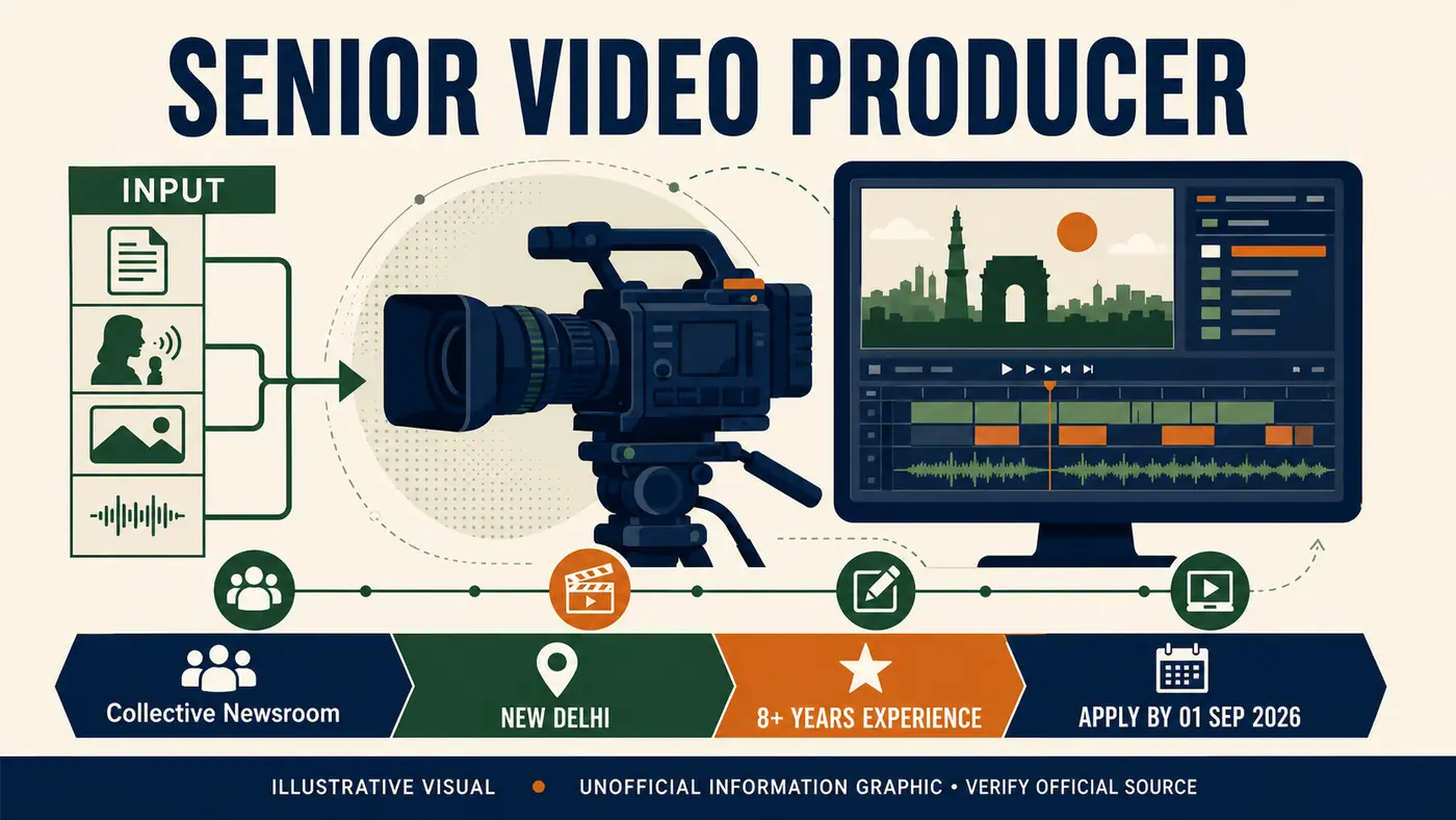 Collective Newsroom Hiring Senior Video Producer, Input – New Delhi