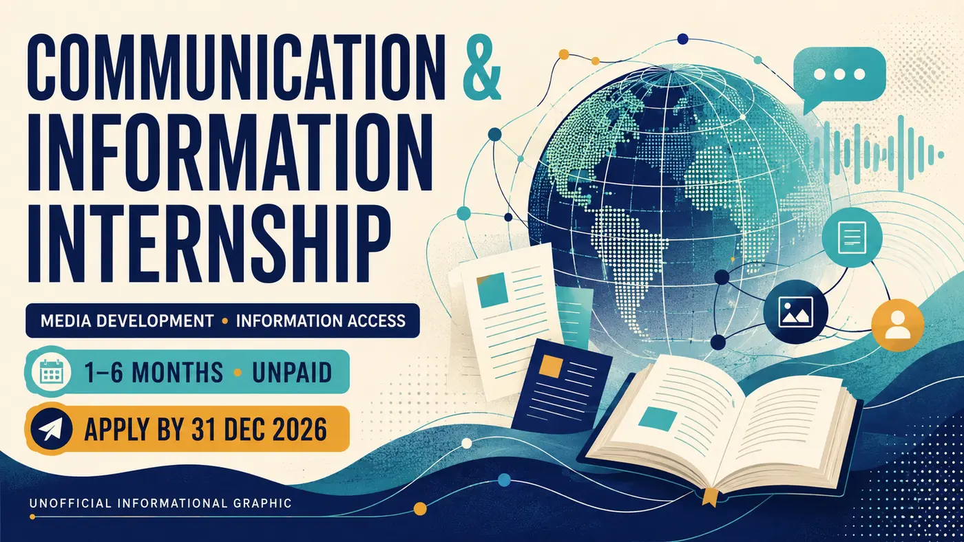 UNESCO Communication and Information Sector Internship — 2026 Talent Pool