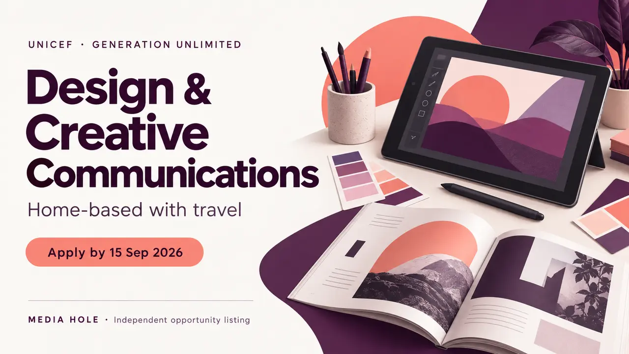 UNICEF Design & Creative Communications Consultant 2026 — Home-Based